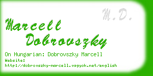 marcell dobrovszky business card